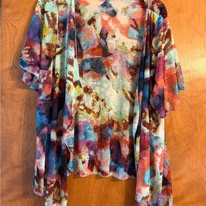 Maurices Multicolor Abstract Blouse